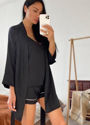 Шикарный домашний комплект халат и пижама7 фото