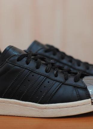 Черные кроссовки, кеды с металлическим носком adidas superstar, 36 размер. оригинал