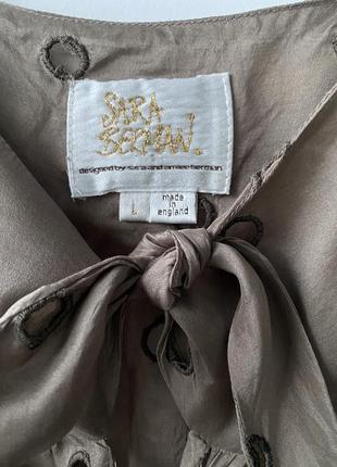 100% silk ☁️летящее невесомое платье от sara berman на тонких бретелях летнее2 фото