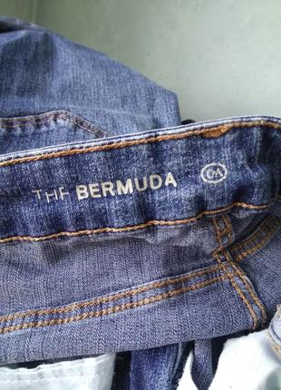 Бриджі капрі шорти бермуди c&a унісекс джинсові синьо-блакитні/м/стрейч7 фото