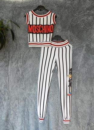 ⛔ ✅ крутий костюм на стройняшку в смужку з мультяшками