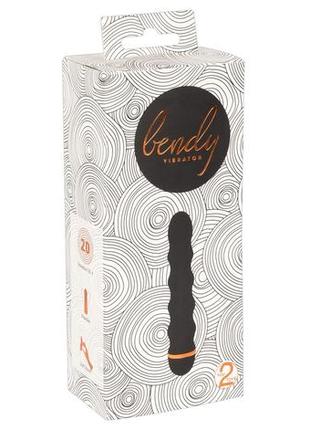 Вибратор со стимулирующим рельефом bendy wavy vibrator 20 режимами вибрации