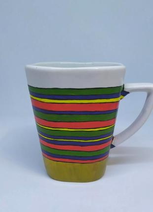 Чашка ручной работы, кружка с рисунком, расписанная чашка, на подарок6 фото