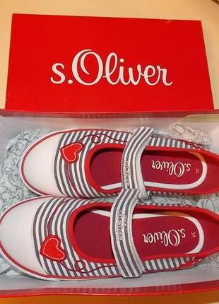 Фирменные немецкие балетки туфли s.oliver р-р34(22см)оригинал.распродажа!!!