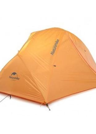 Палатка  naturehike star river ii (2-х местная) 210t polyester new version + footprint nh17t012-t orange