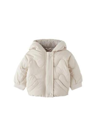 Нейлоновая стеганая куртка zara размер 9-12мес (80см)