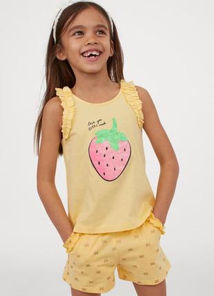 Сочные яркие летние комплекты костюмы h&amp;m девочкам 8-10 лет