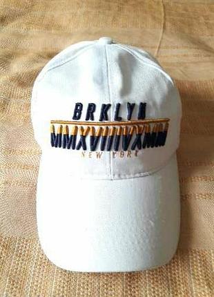 Бейсболка біла фірмова new york