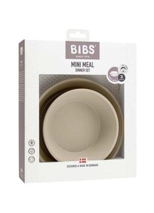 Набір дитячих тарілок bibs dinner plate set vanilla (2 шт.)