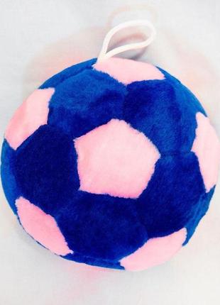 Мягкая игрушка zolushka мячик 21см сине-розовый (zl1305)1 фото