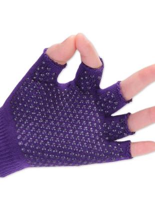 Нескользящие перчатки для йоги, без пальцев, износостойкие спортивные перчатки
