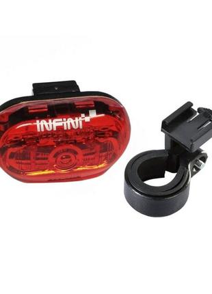 Мигалка задняя infini vista i-402r, 5 светодиодов, 4 режима, 2x"aaa", с крепл.
