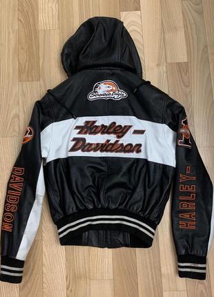 Курточка шкіряна harley-davidson usa дитяча 6-10 років2 фото