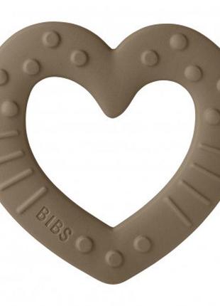 Гризунець-прорізувач bibs baby bitie heart dark oak