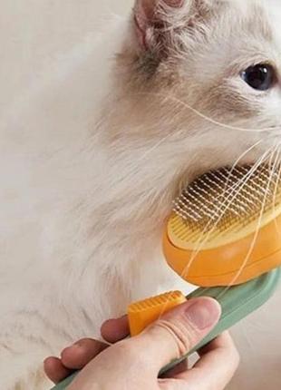 Расческа для кошек и собак, пуходерка (дешеддер) для животных, универсальная щетка для вычесывания шерсти