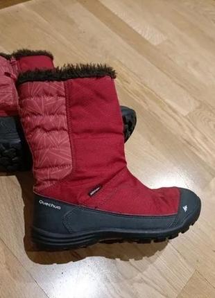 Термочеревики чоботи сноубутси мембрана бренд — quechua waterproof оригінал 36-372 фото