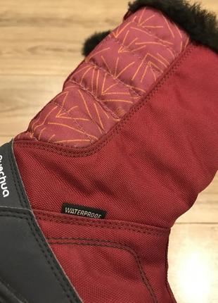 Термочеревики чоботи сноубутси мембрана бренд — quechua waterproof оригінал 36-376 фото