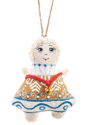 Сувенір текстильний ароматизований ванільний "янгол січень" ручної роботи, handmade етнічний декор