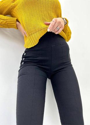Демісезонні легінси лосини "daily" джинс-коттон на флісі | норма10 фото