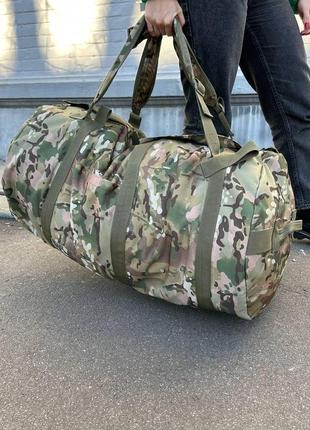 Тактический баул 120 литров. военный рюкзак-баул мультикам3 фото