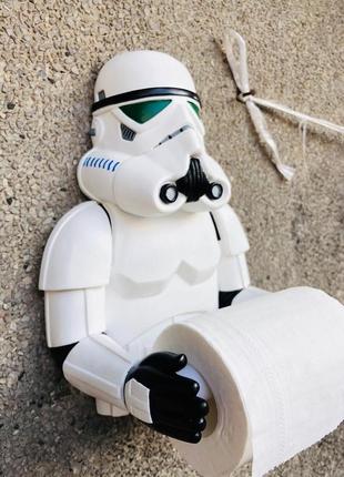 Тримач для туалетного паперу, «зоряні війни», настінний1 фото