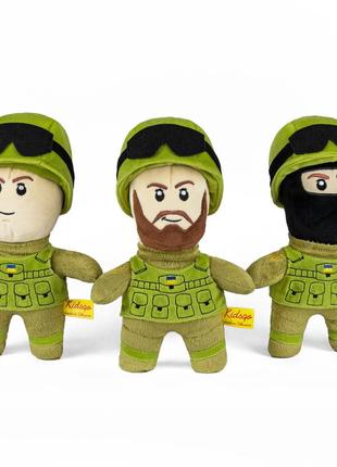 М'яка іграшка kidsqo солдат зсу з бородою 25см (kd704)4 фото