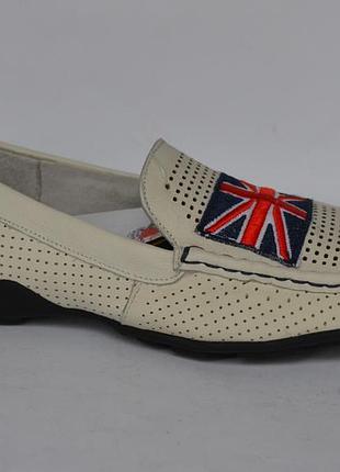 Шкіряні мокасини, туфлі b&g