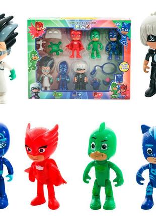 Набор фигурок " герои в масках" 6 фигурок pj masks (8822a-2, а07ав-1)