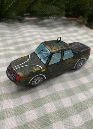Сувенір скульптурний патріотичний автомобіль пікап ручної роботи, handmade патріотичний декор