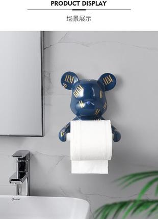 Держатель для туалетной бумаги, мышонок, настенный3 фото