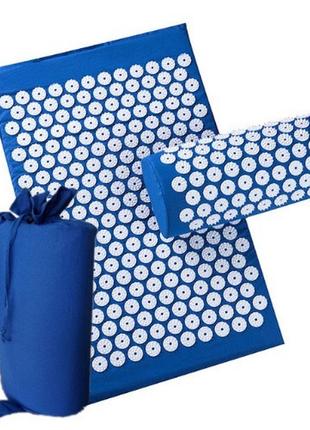 Чохол для зберігання набору (килимок кузнєцова +валик) синій1 фото