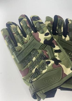 Тактичні рукавички військові із закритими пальцями. рукавички для військових мультикам5 фото
