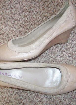 38 р-24,5 см новые кожа трендовые балетки от san marina