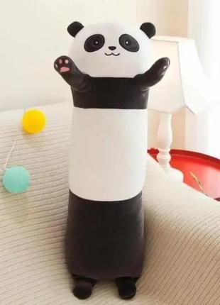 Плюшевая мягкая игрушка обнимашка антистресс панда батон 110см , для беременных