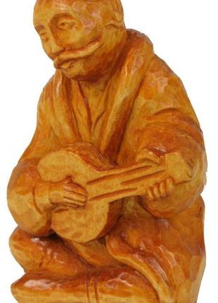 Эксклюзивная статуэтка ручной работы из дерева козак мамай4 фото