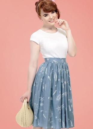 Юбка пинап коттон винтажный стиль collectif vintage