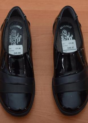 Кожаные черные туфли на танкетке suave, 36 размер. оригинал10 фото