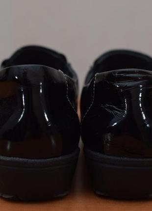 Кожаные черные туфли на танкетке suave, 36 размер. оригинал7 фото