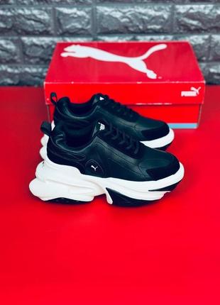 puma capucha cilia wedge кроссовки женские, черные стильные кроссовки пума
