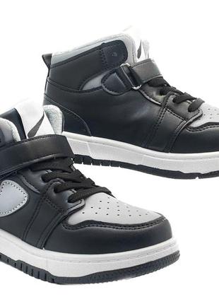 Демисезонные ботинки для мальчиков paliament 810012b/25 черный 25 размер7 фото
