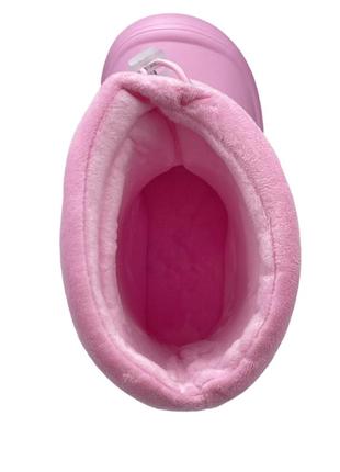 Резиновые сапоги утепленные для девочек apawwa j376376/28 розовый 28 размер2 фото