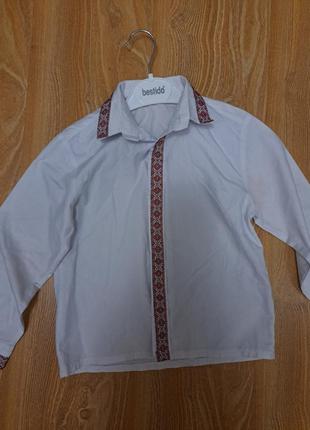 Рубашка в украинском стиле +одна в подарок 6-7лет3 фото