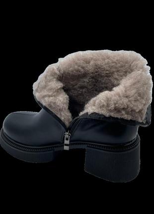Зимние ботинки женские girnaive f39236/39 черный 39 размер6 фото
