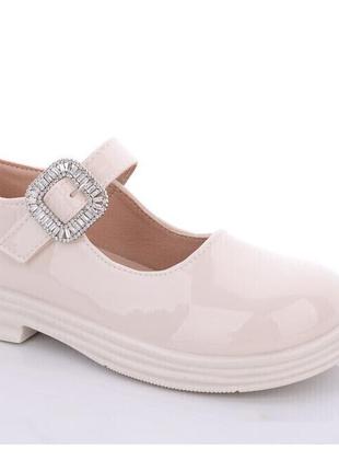 Туфли для девочек fashion x615-11/27 бежевый 27 размер1 фото