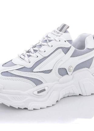 Кроссовки женские qq-shoes a88-155/41 белый 41 размер