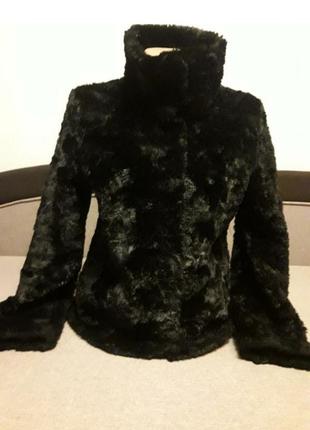 Шикарный мягкий полушубок на кнопках из эко меха