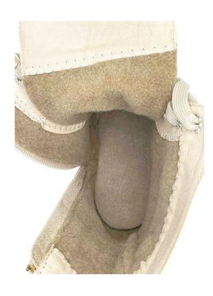Демісезонні черевики для дівчаток jordan 6059k/34 бежеві 34 розмір6 фото