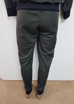 Спортивний костюм adidas трикотаж весна літо хакі олімпійка і штани