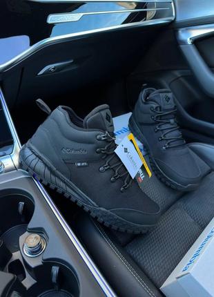 Кроссовки зимние термо columbia firebanks mid trinsulate all black termo