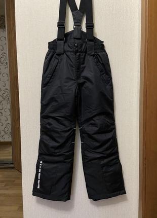 Новий чорний напівкомбенізон lindex лижні штани розмір 9-10 років зріст 1403 фото